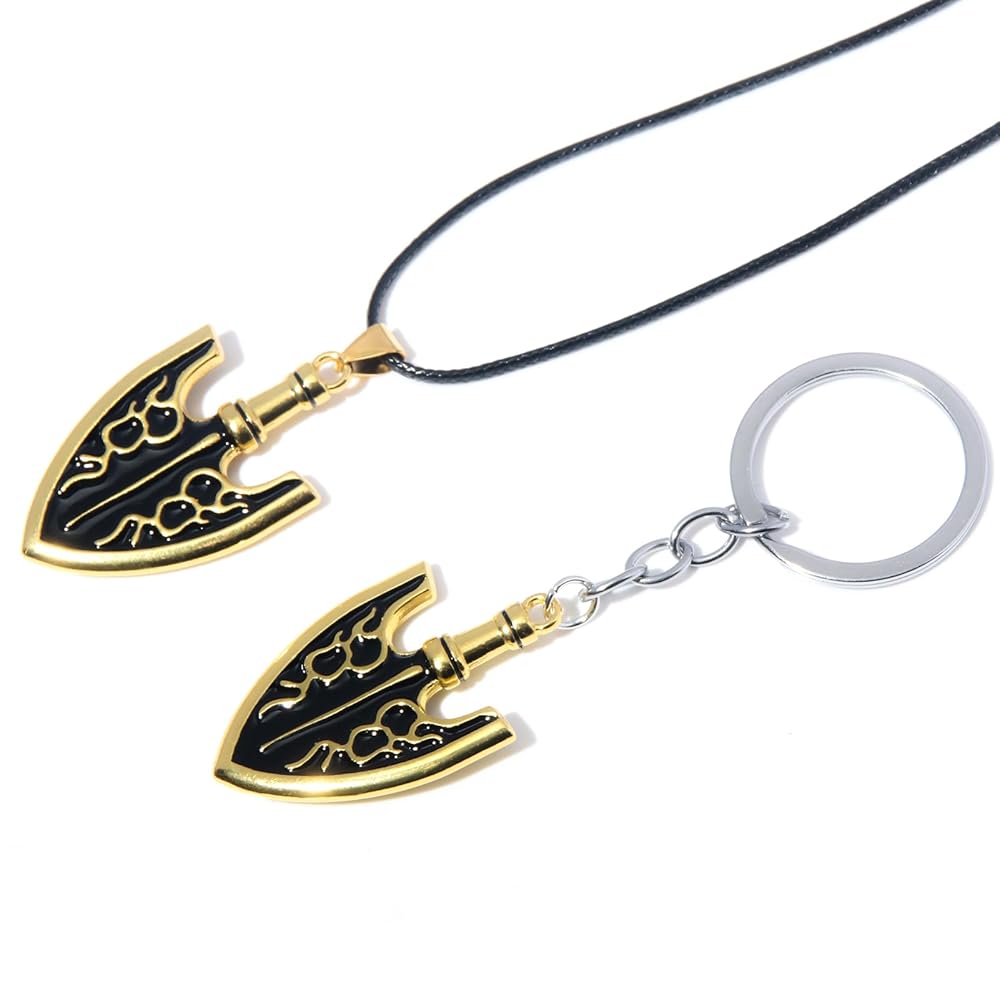 SONGCHANGJEWELRY Gold Plated JJBA Beetle Stand Arrowhead